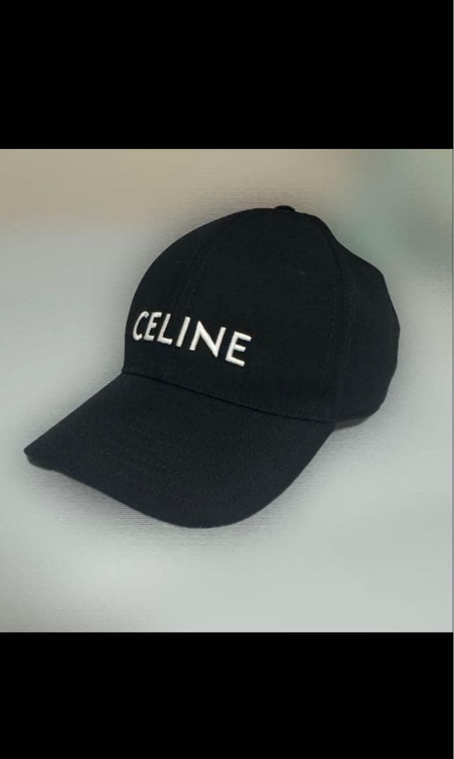 CELINE ベースボールキャップ　ブラック