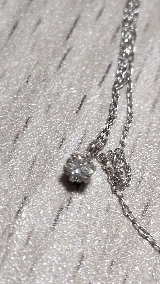 K18wg 0.10 刻印　　ネックレス