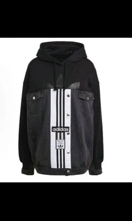 adidas×dry clean only　デニムパーカー　サイズM