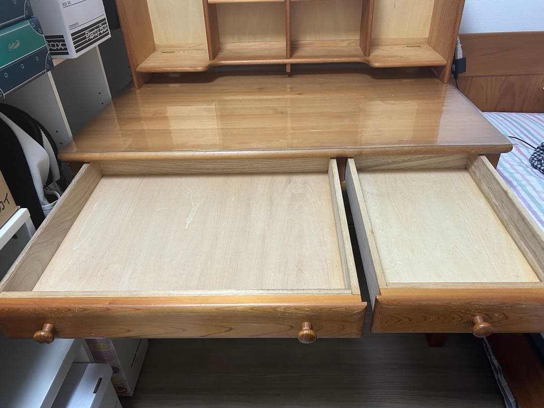 【単品】檜木デスクの机のみの出品送料込み