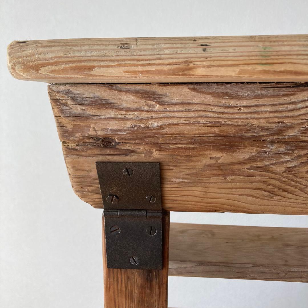 アンティーク木製ラダー　脚立　ハシゴ　梯子