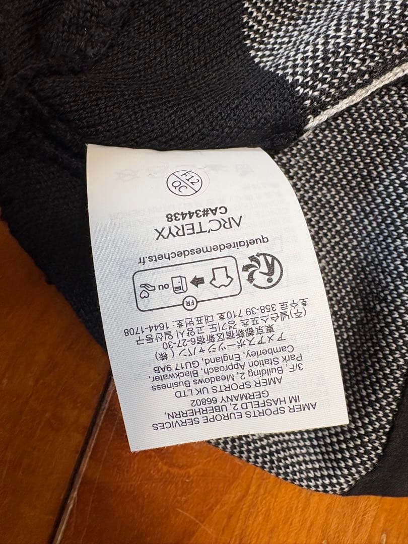 ARC'TERYX ニット帽 ビーニー　ブラック　オルカ　正規品