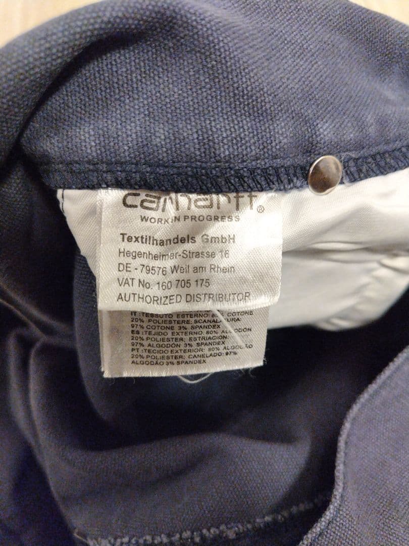 carhartt　ダブルニー　パンツ　ブルー