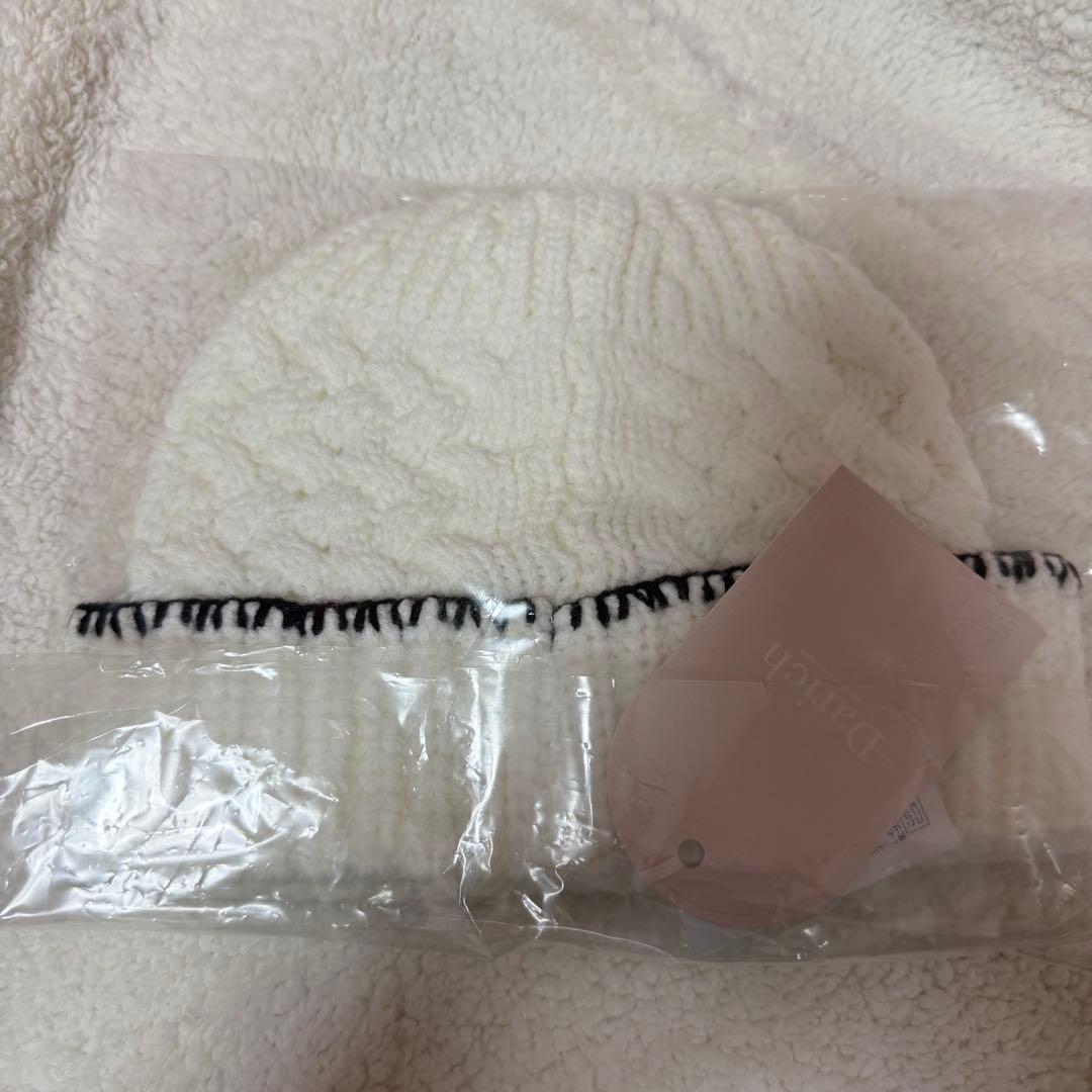 darich DDロゴバスケットニットビーニー WHT