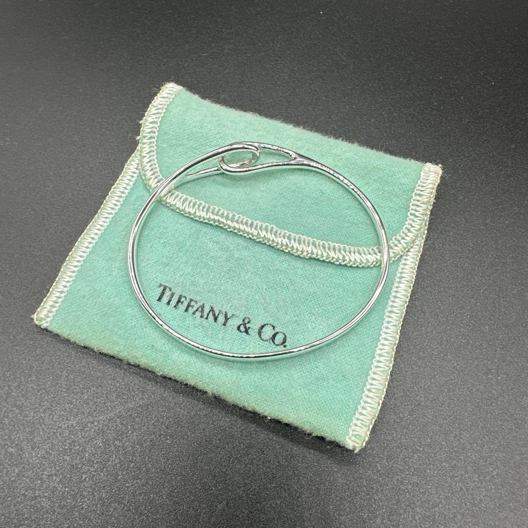 【美品】ティファニー ダブルループ ブレスレット バングル　シルバー 925