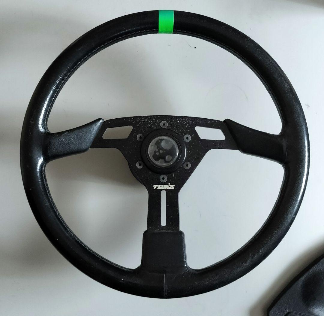 当時物　希少　トムスレーシング 36Φステアリング　 本体　センターパッド付