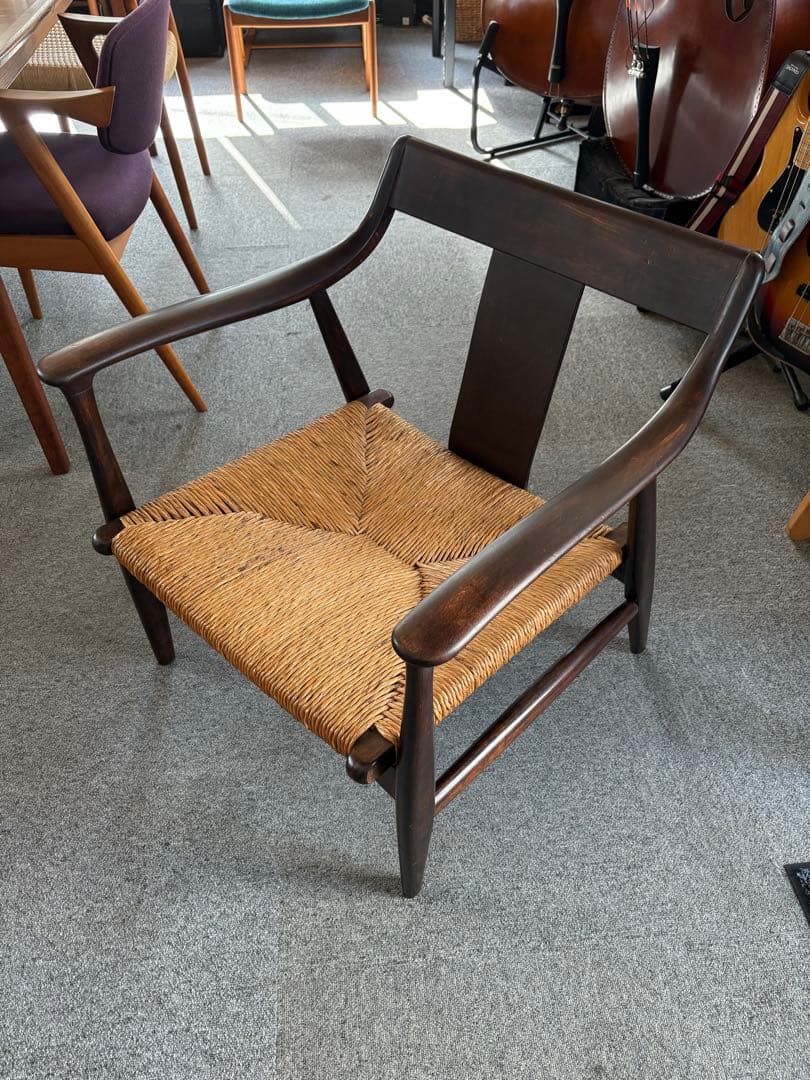 .*.様 松本民藝 ７７型曲肘ラッシチェア