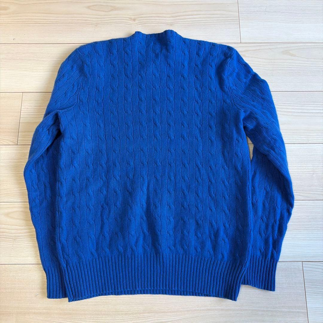d*i様 極上　美品　ポロバイラルフローレン　カシミア100% ニット　ブルー
