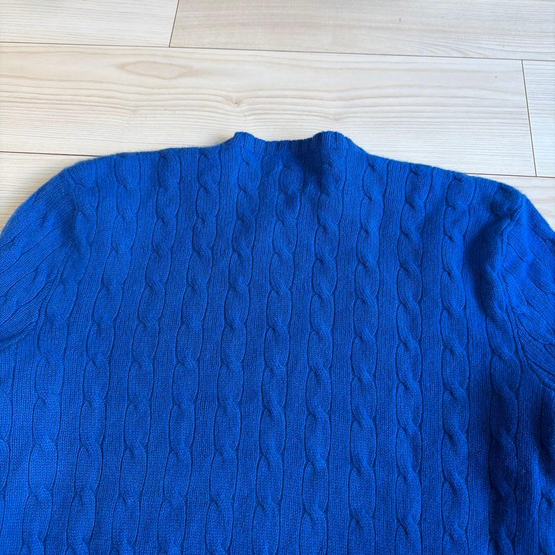 d*i様 極上　美品　ポロバイラルフローレン　カシミア100% ニット　ブルー
