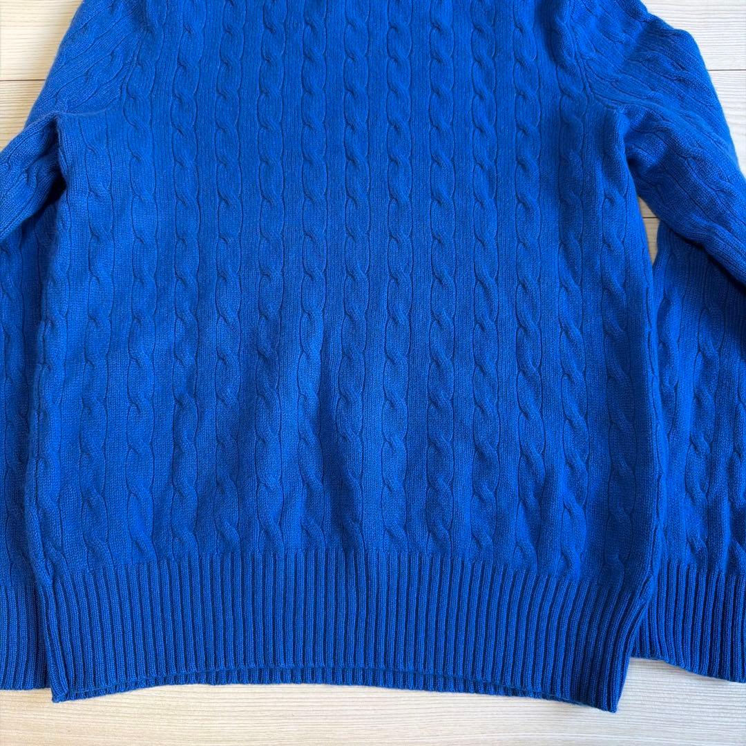 d*i様 極上　美品　ポロバイラルフローレン　カシミア100% ニット　ブルー