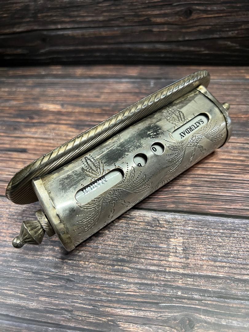 フランス製アンティーク　卓上　万年　カレンダー