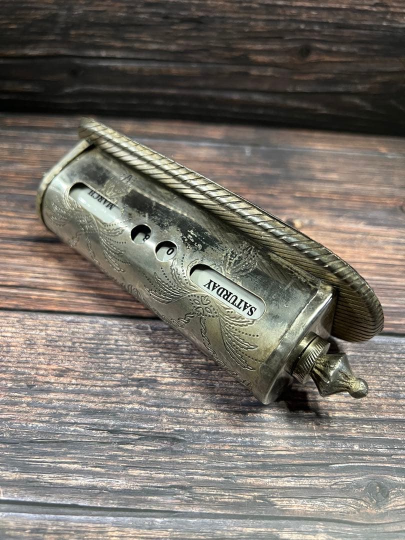 フランス製アンティーク　卓上　万年　カレンダー