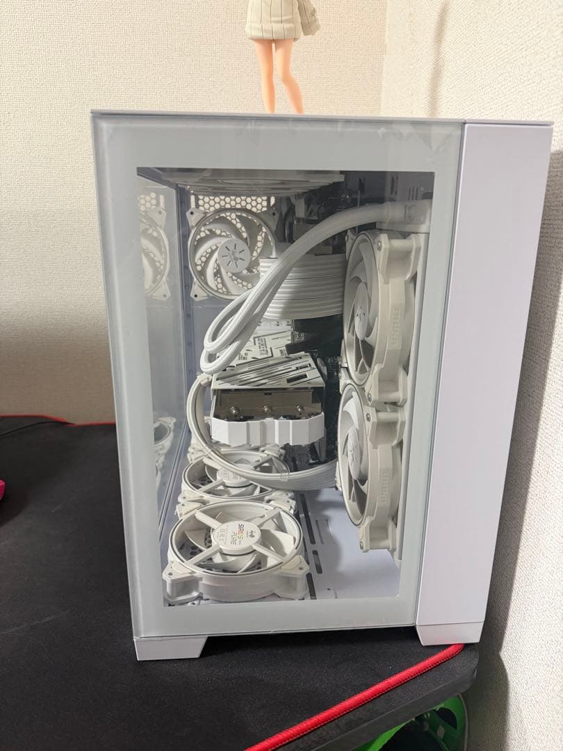 ホワイト RGB LED ミドルタワーPCケース