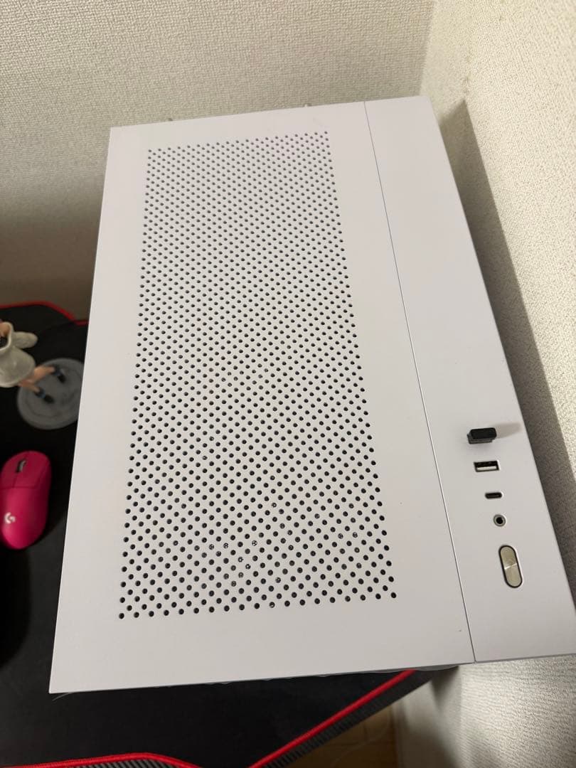 ホワイト RGB LED ミドルタワーPCケース