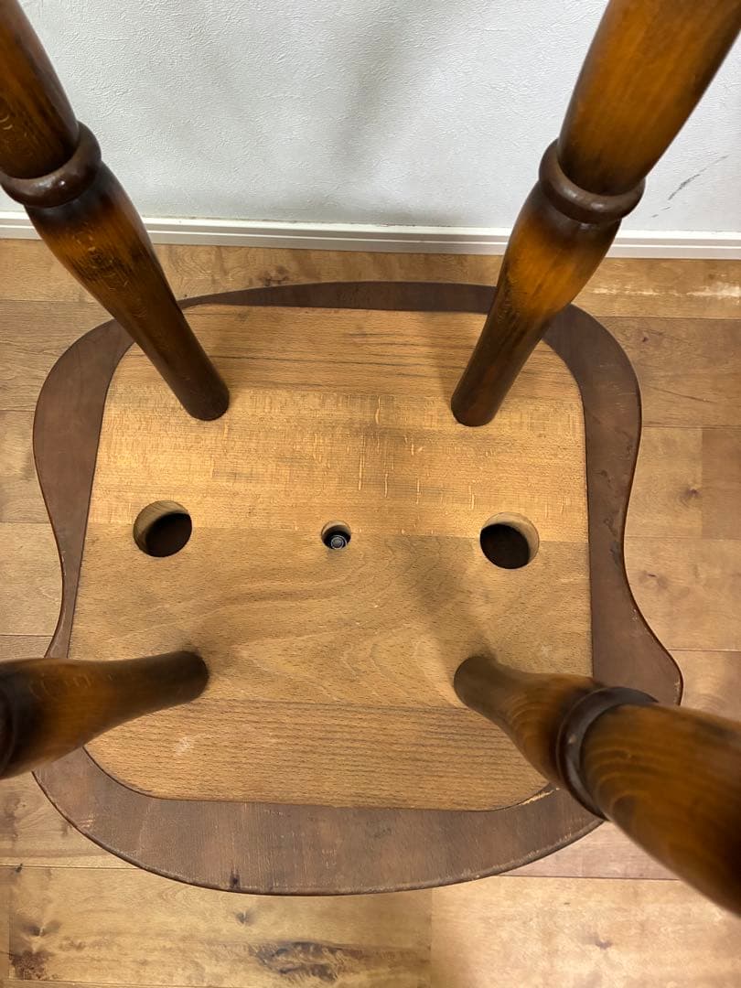 飛騨産業　キツツキマーク ハイチェア　カウンターチェア 回転椅子④