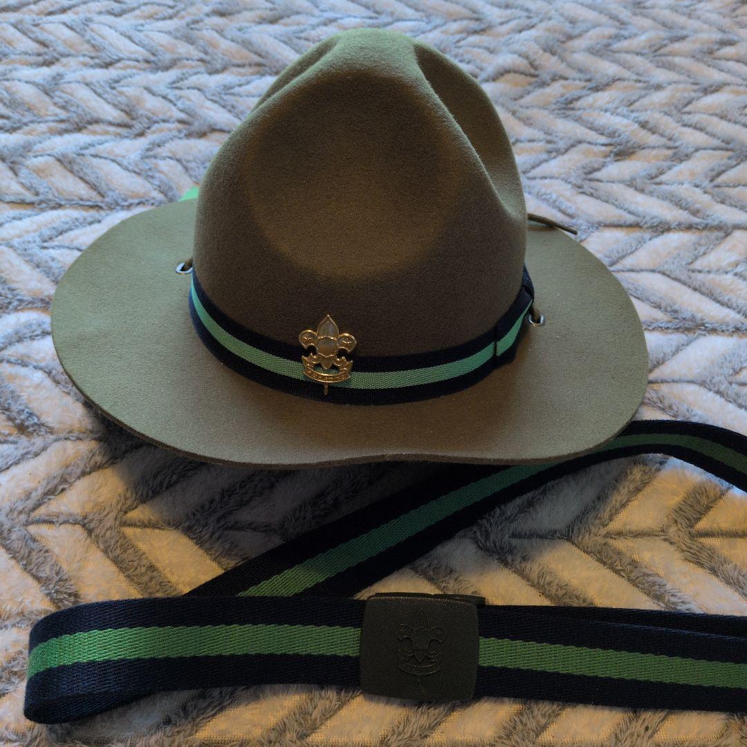 ボーイスカウト 制服　帽子　ベルト　４点セット