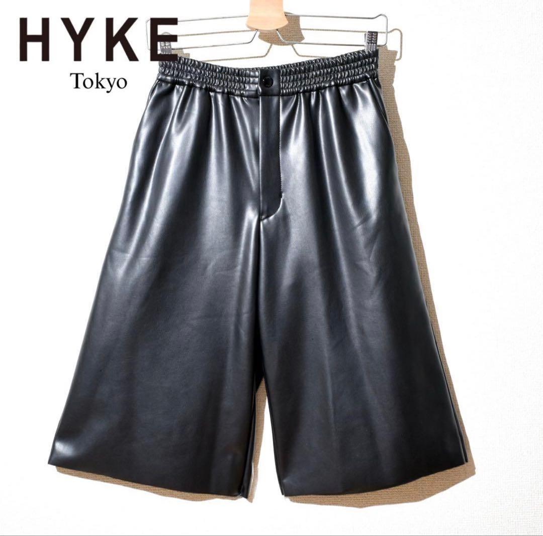 【HYKE/ハイク】FAUX LEATHER SHORTS レザーショートパンツ