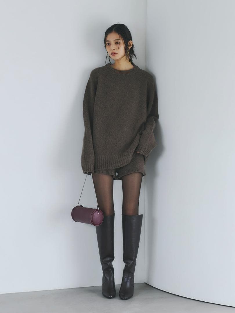 新品 完売品 即日発送 anuans HAMILTONショートパンツ ブラウン