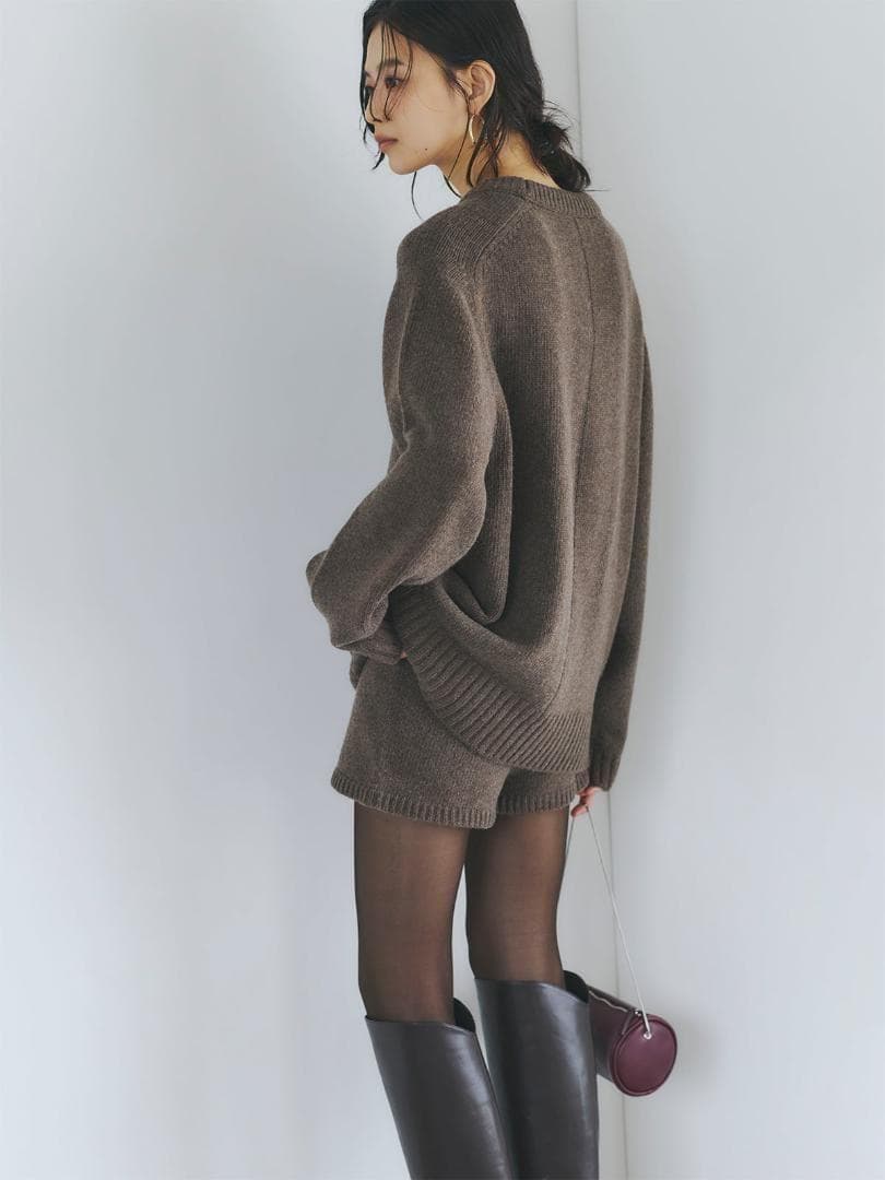 新品 完売品 即日発送 anuans HAMILTONショートパンツ ブラウン