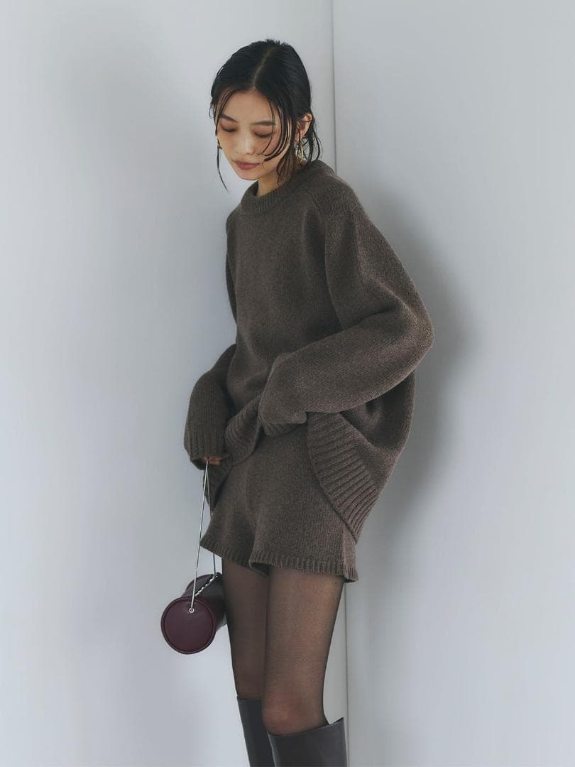 新品 完売品 即日発送 anuans HAMILTONショートパンツ ブラウン