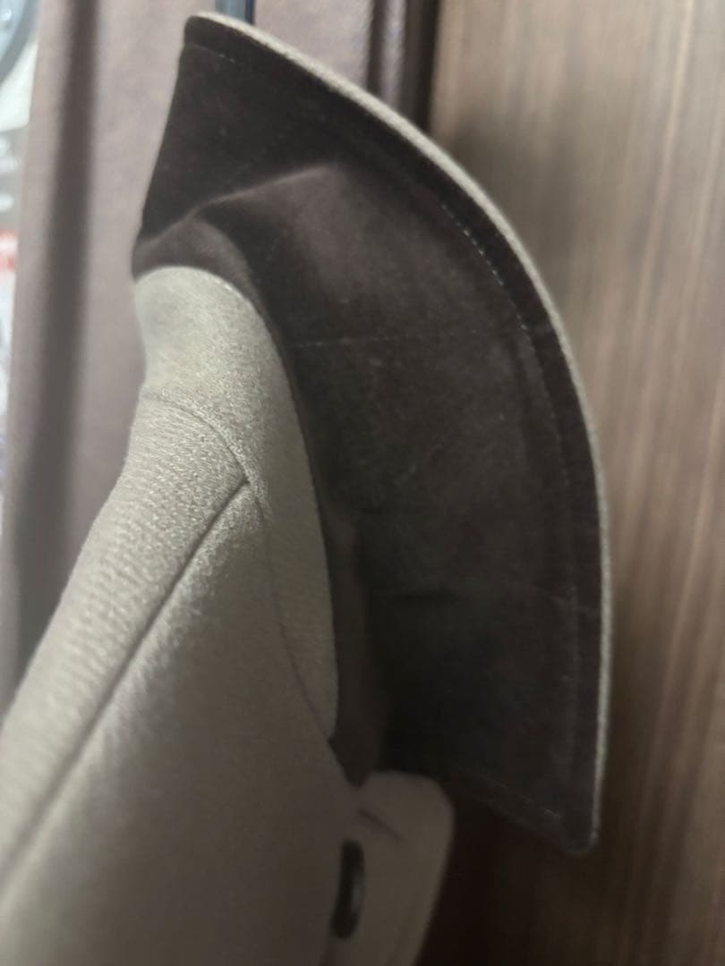 最終値下ships シングルピーコートLサイズ　スーパー160'S