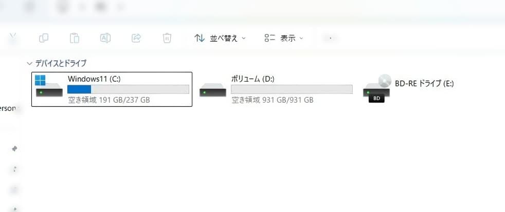 NEC高性能PC i7 8GB 高速SSD256G+1TB Office2024
