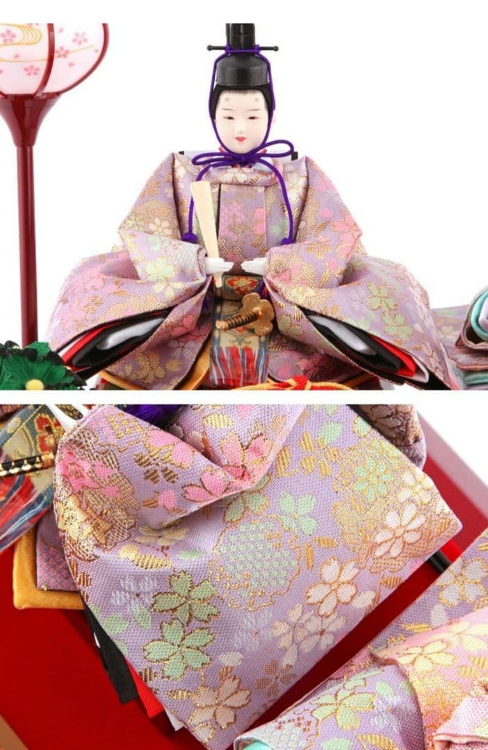 雛人形 ケース飾り 親王飾り 清玉作 芥子親王 コンパクト