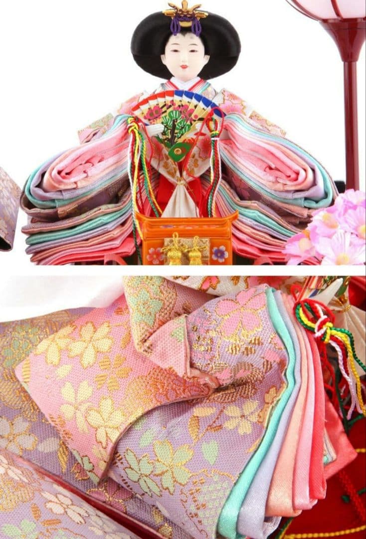 雛人形 ケース飾り 親王飾り 清玉作 芥子親王 コンパクト