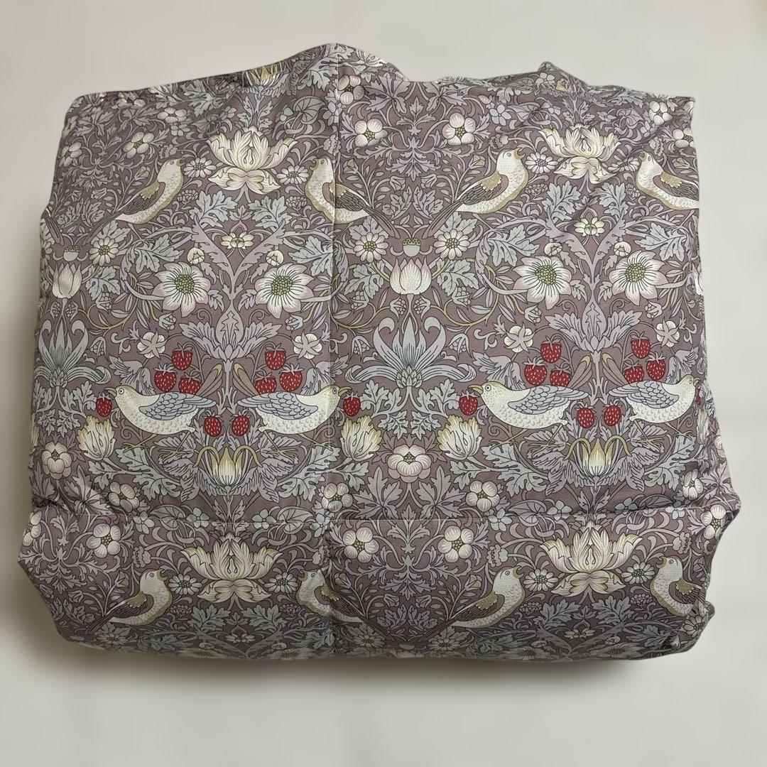 羽毛肌掛け布団 いちご泥棒柄 ウィリアムモリス シングル 日本製