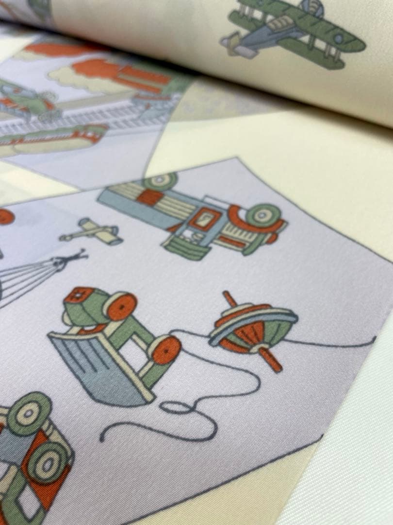 ポリエステル長襦袢 東レシルック 友禅襦袢 レトロ ポリエステル 反物