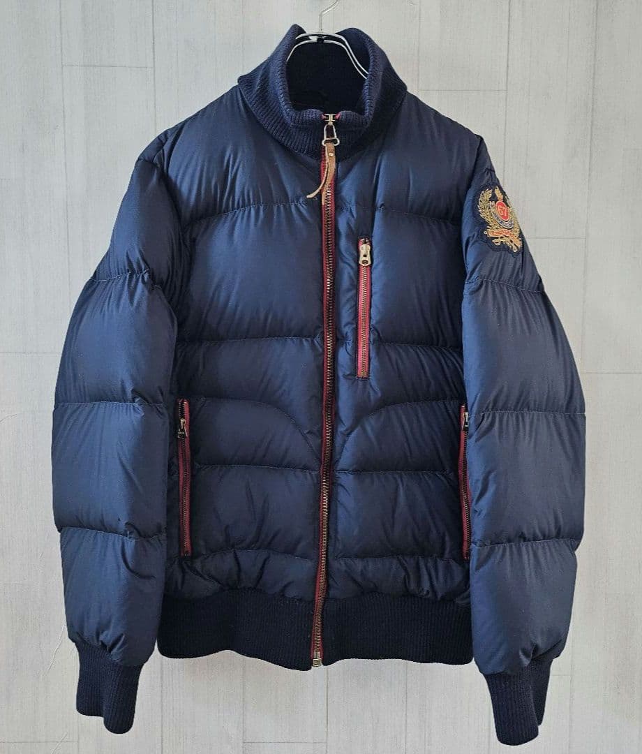 ラルフローレン☆ダウンジャケット POLO JEANS L ネイビー 0048