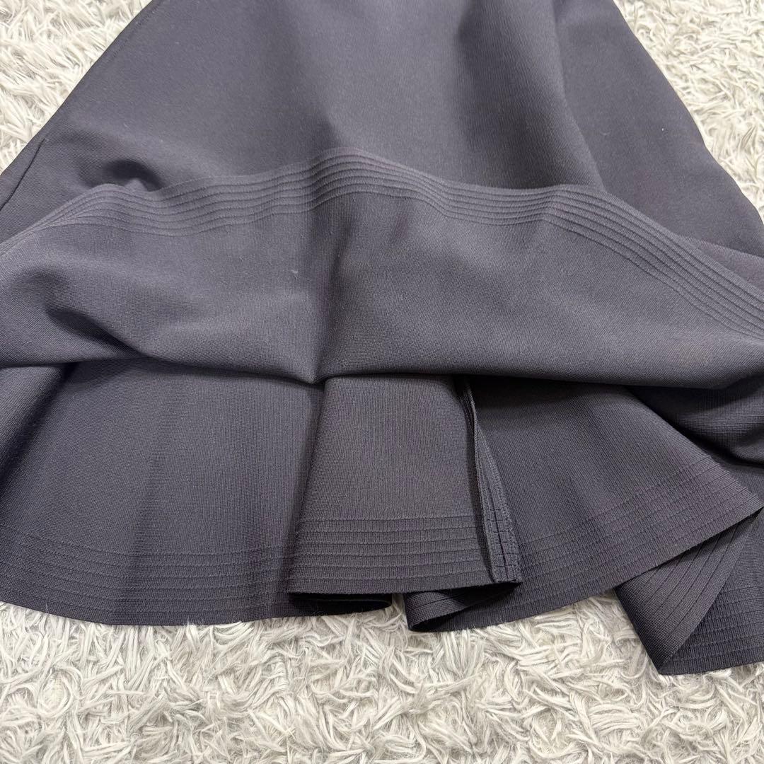 美品✨20年 フォクシー Tuberose ニットフレアワンピース ミッドナイト