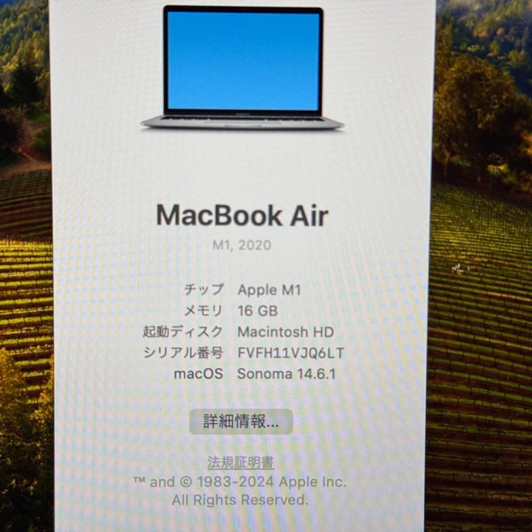 M1 Mac Book Air メモリ16GB SSD1TB USキーボード