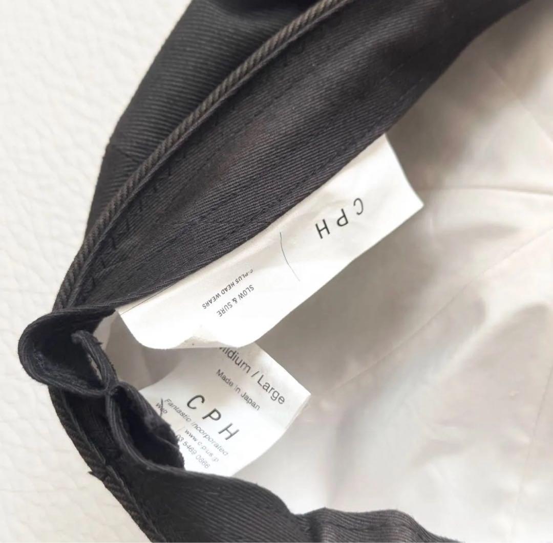 カワシマタカヒロ　CPH 黒 キャスケット 521TW ミディアム/ラージ