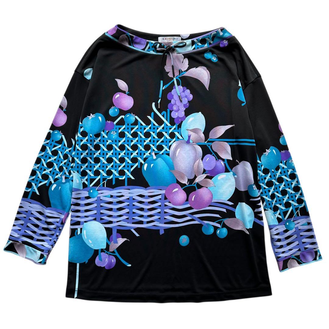 LEONARD SPORT フルーツ柄 チュニック 大きいサイズ 42