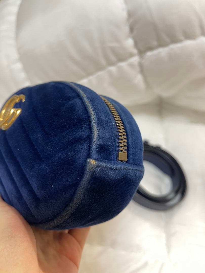 GUCCI　ベルトバッグ　グッチ　GGマーモント　ベルベット