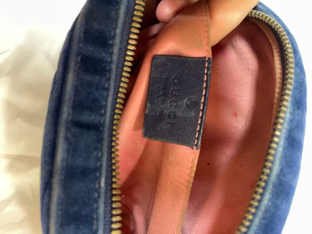 GUCCI　ベルトバッグ　グッチ　GGマーモント　ベルベット