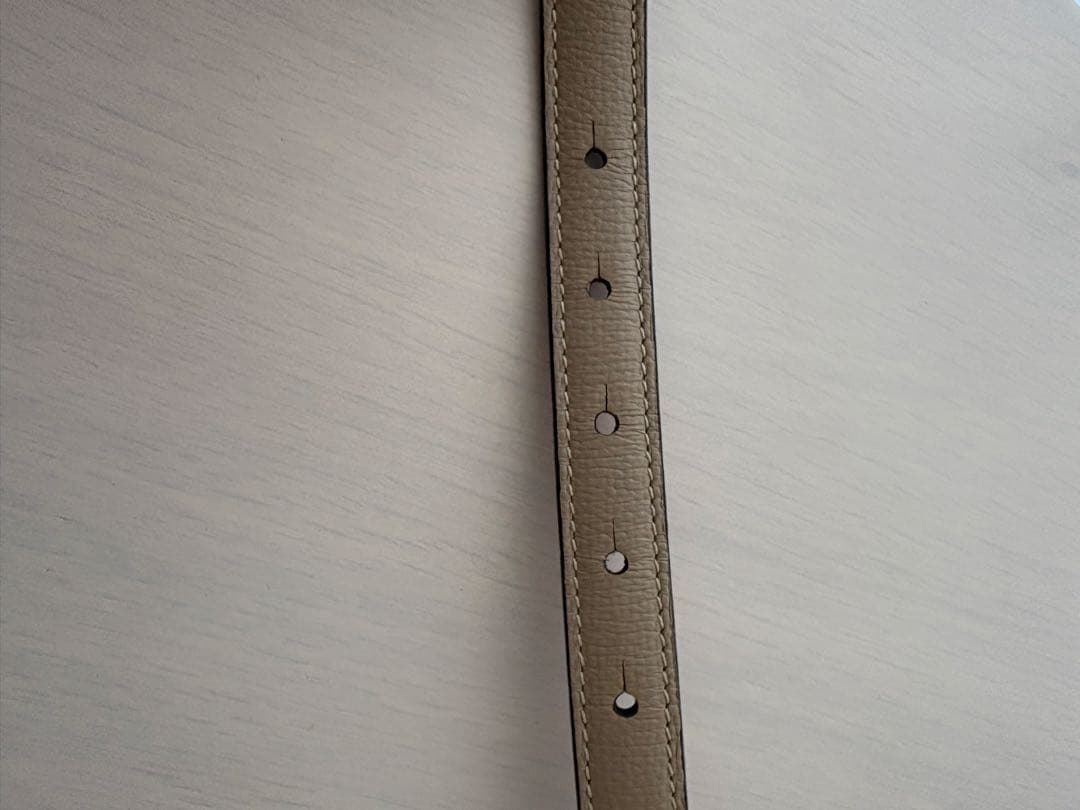 LOEWE レザーベルト ゴールドバックル