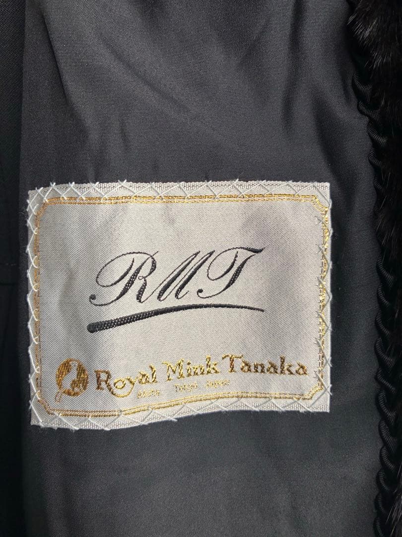 感謝　プライス❣️ブラック　ミンク　 ラウンドカラー コート《貂皮　毛皮　大衣》