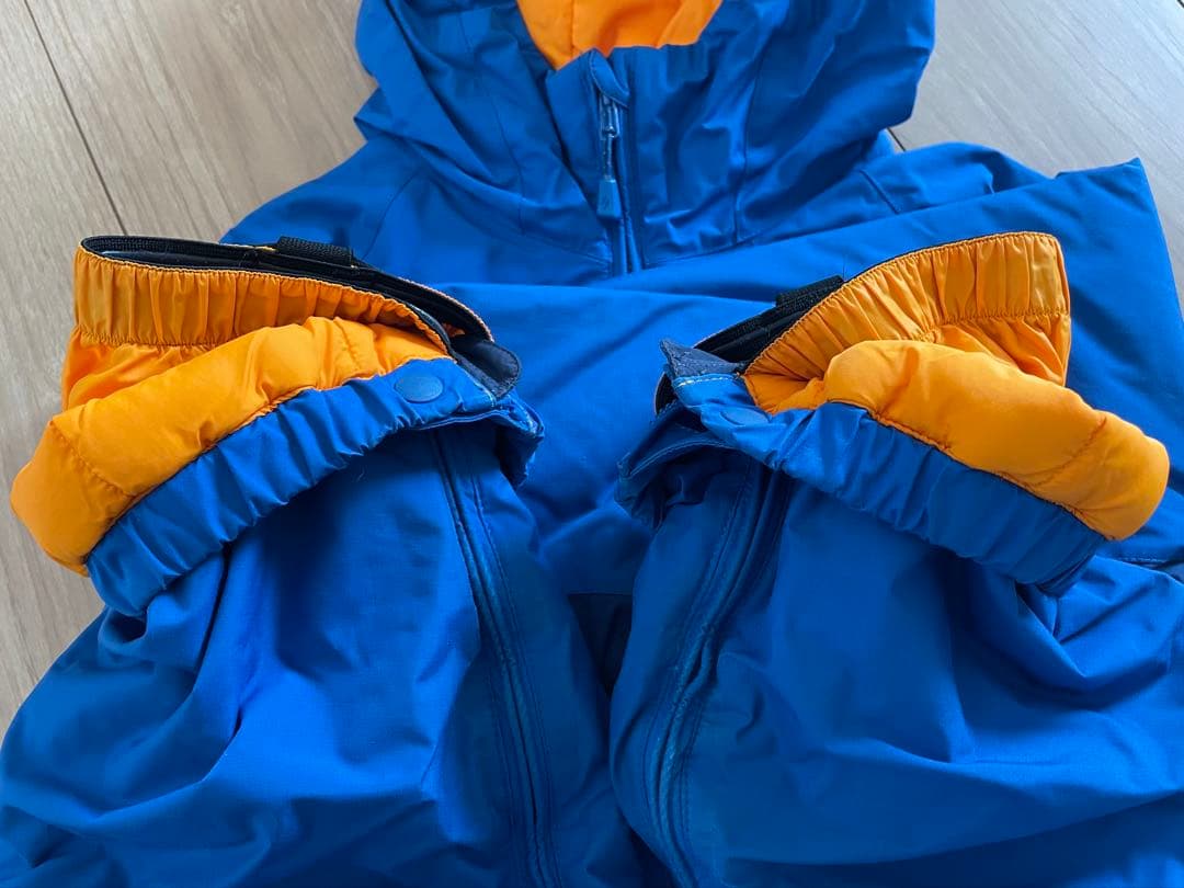 mont-bell 子ども用スキーウェア 青　120cm つなぎ　美品