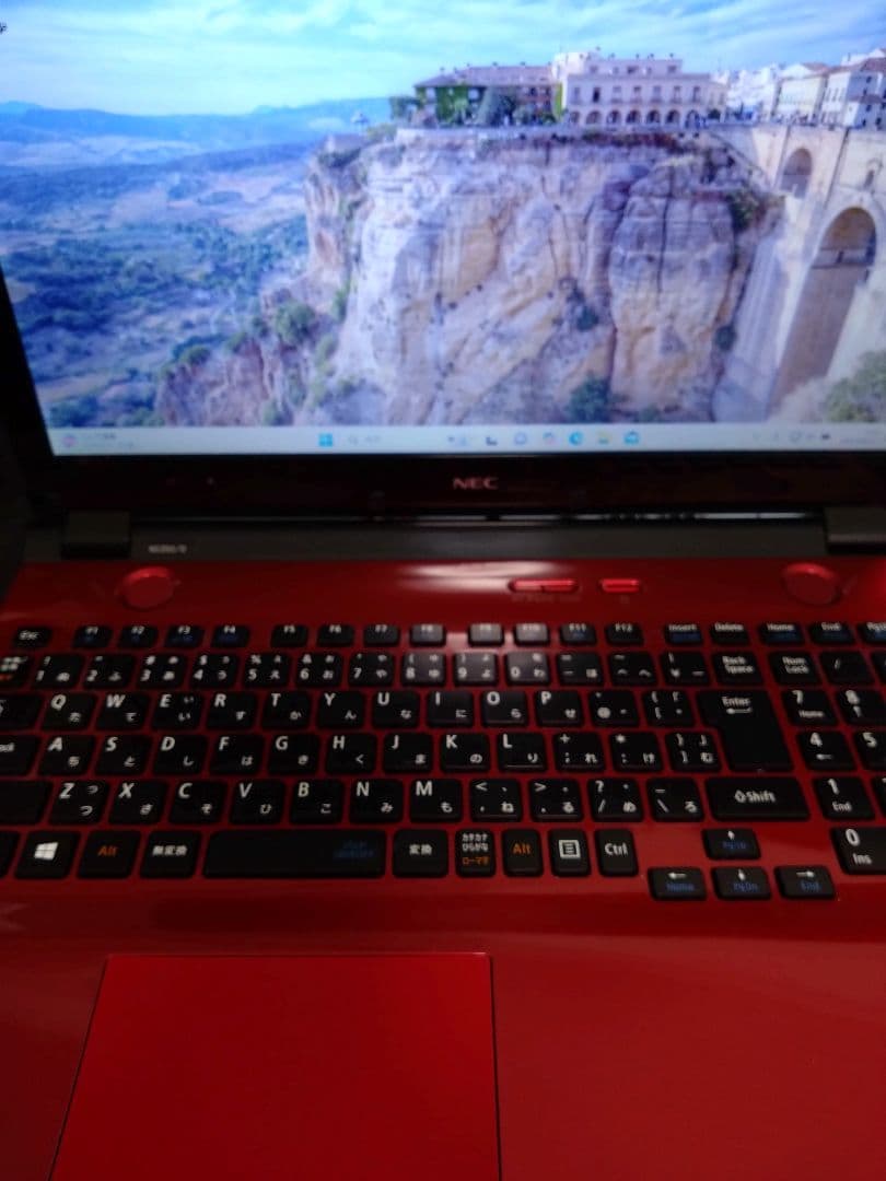 LAVIE NS350/D ノートPC レッド ACアダプター付き