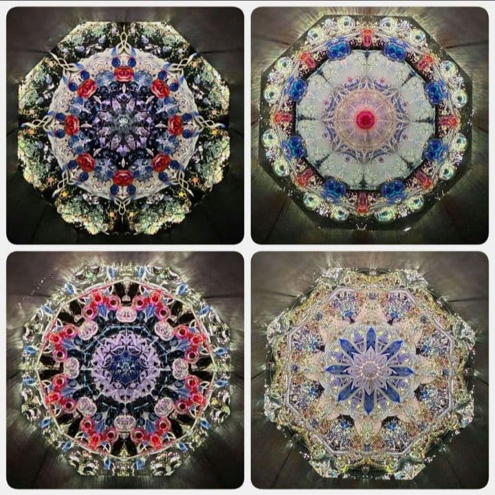 万華鏡《410・408》ゆっくり動くオイルタイプ（天板黒）セミオーダー