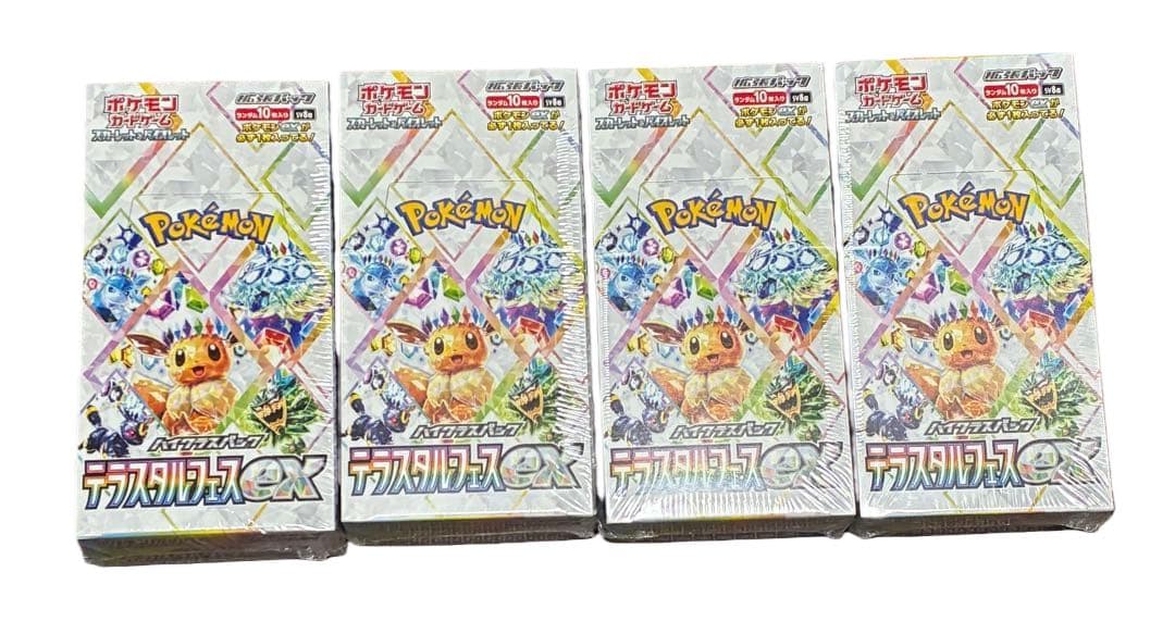 【新品未開封】ポケモンカード　テラスタルフェスex 4box シュリンク付き