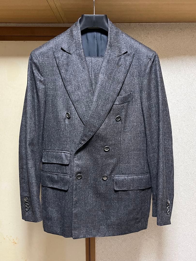 ボンド⭐︎極美品！⭐︎デペトリロ　ブラウンダブル　スーツ　46