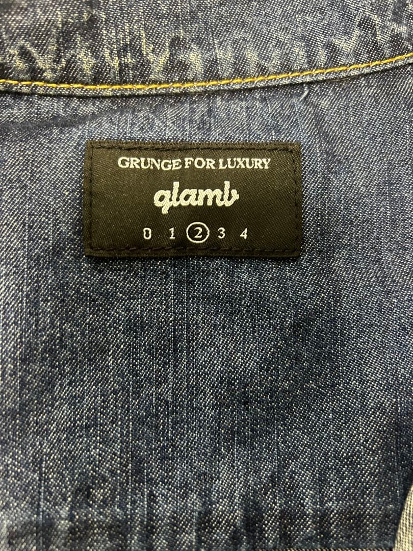 glamb インディゴデニム オーバーオール