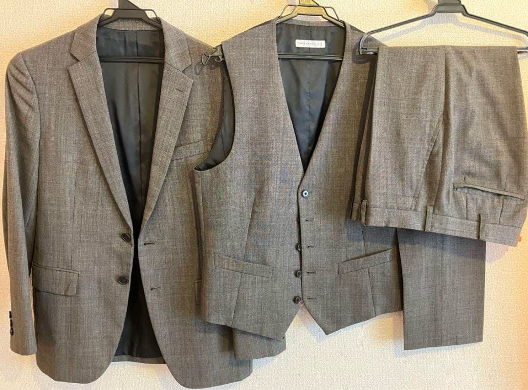 タケオキクチ スリーピーススーツ グレー