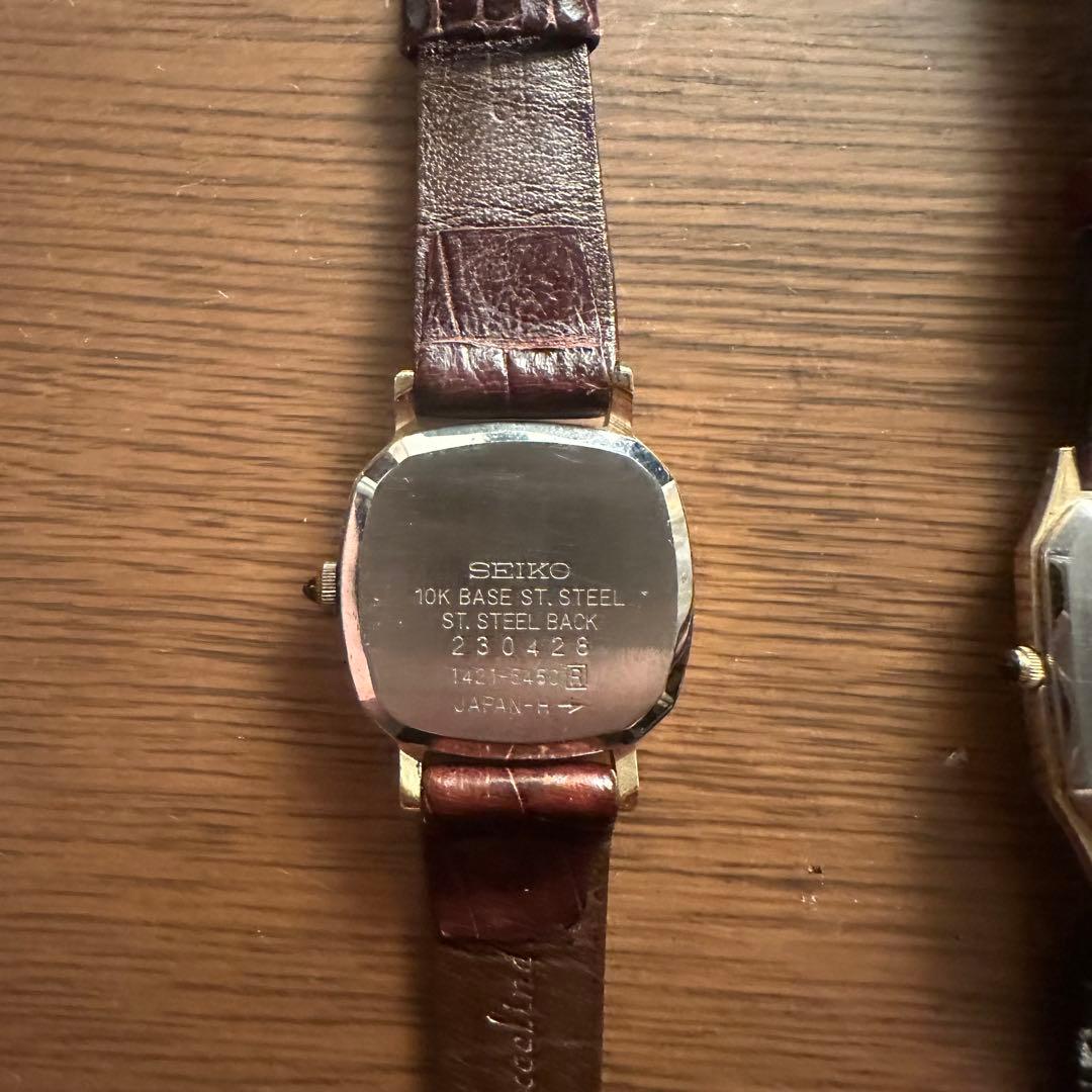 セイコー エクセリーヌ 腕時計 金 10KT SEIKO