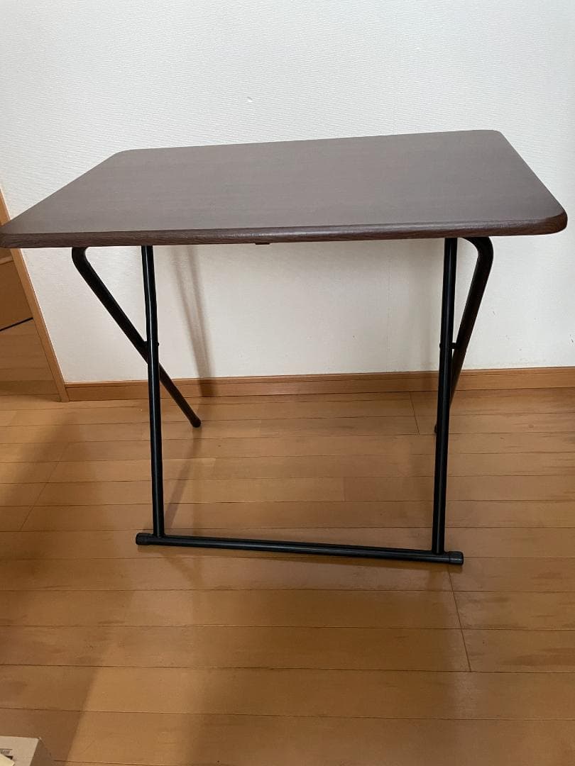 ブラウン 折りたたみデスク 木製 B