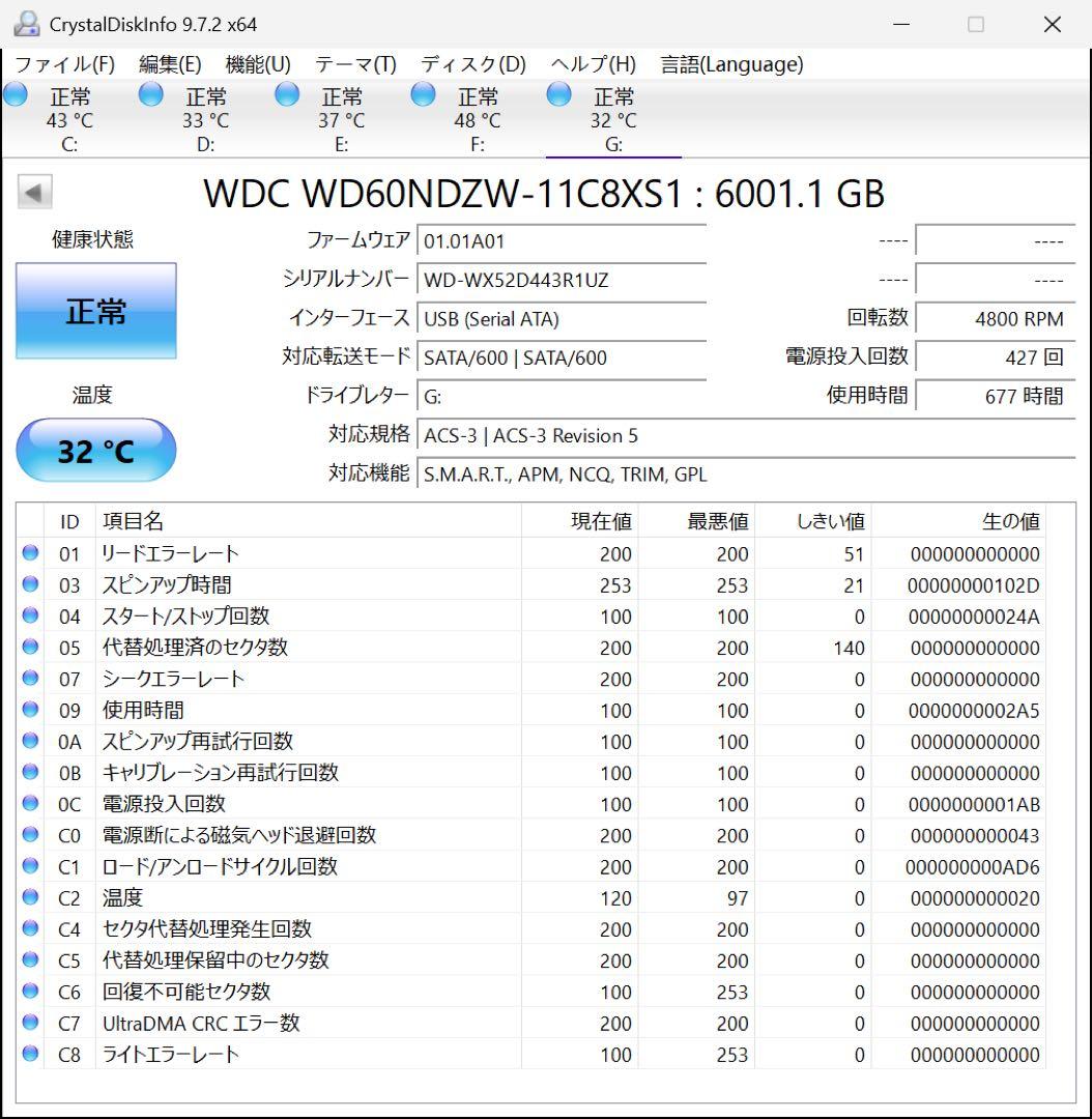 外付けハードディスク・ドライブ WD Elements Portable HDD 6TB