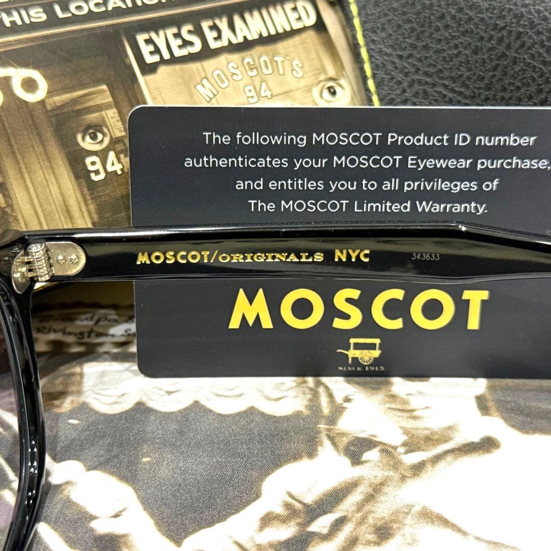 【極美品】正規品 モスコット レムトッシュ 49 ブラック 新品調光グレーレンズ